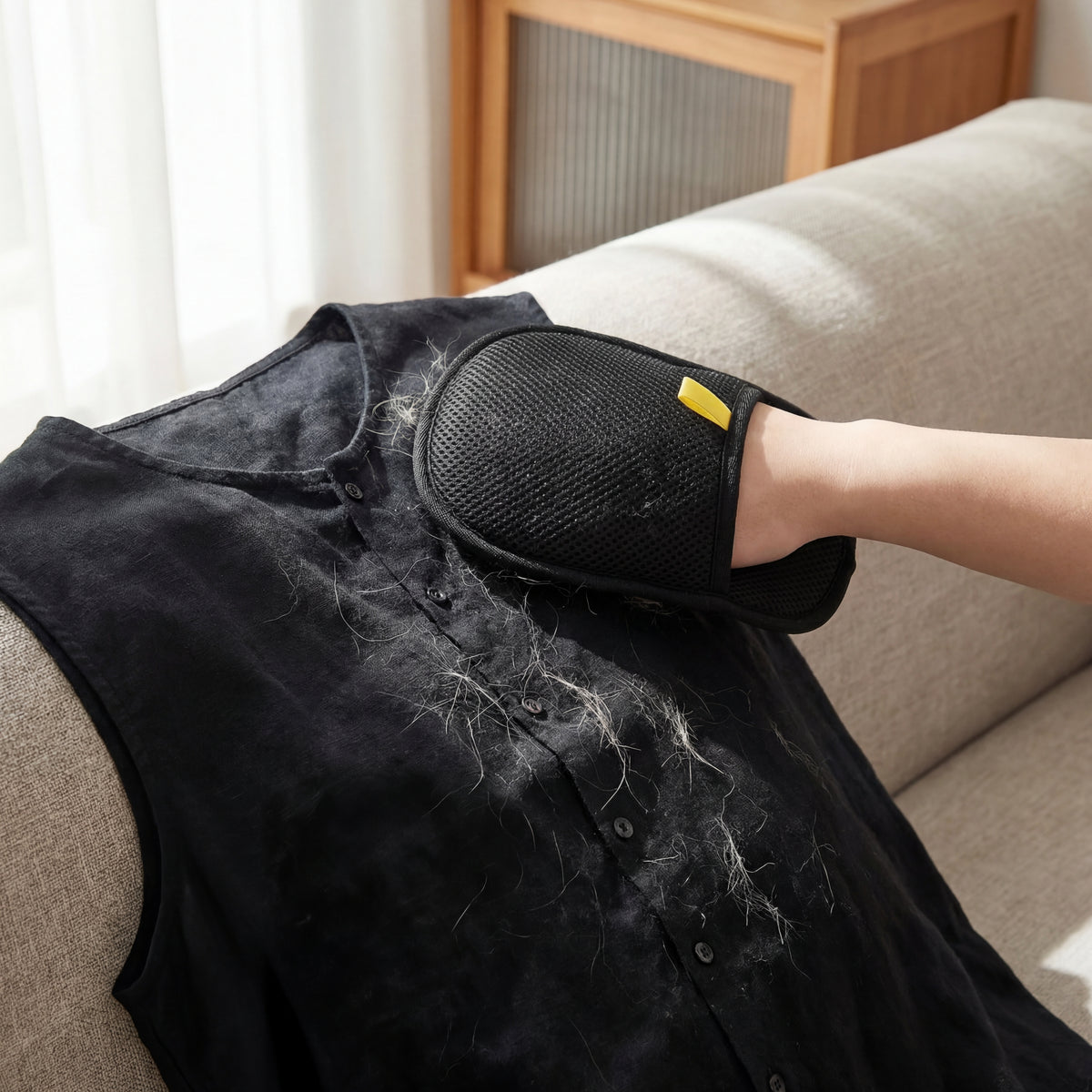 Pet Hair Removal Glove – Fast Fur Cleaner for Furniture & Fabric